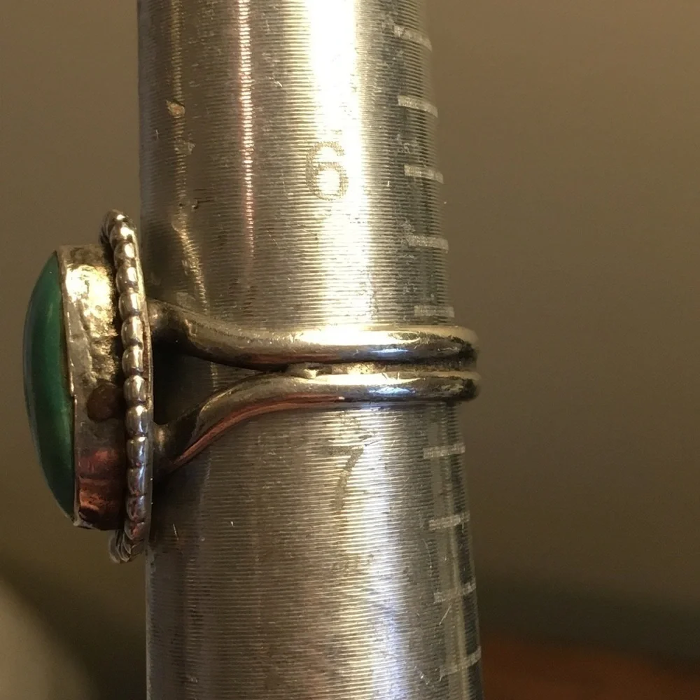 Vintage Turquoise Teacher’s Pet Apple Design Ring